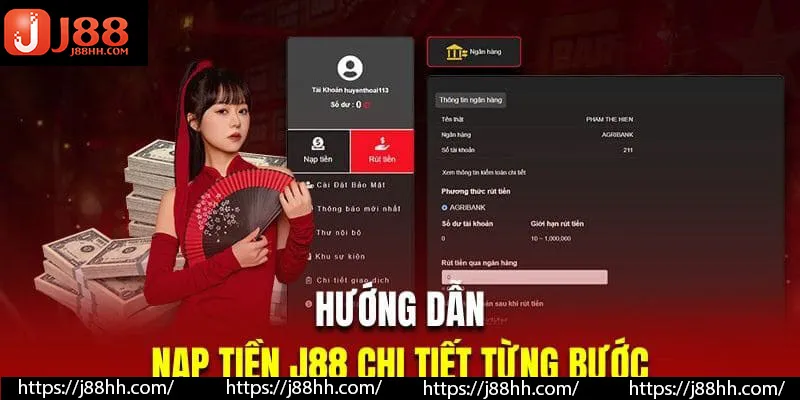 Nạp tiền thành công trong tích tắc cho khách hàng J88